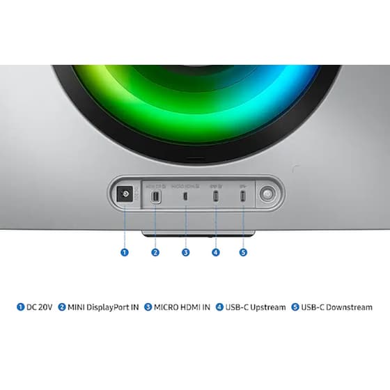 Samsung Odyssey G8 G85SB LS34BG850SUXEN Gaming Monitor 34'' QHD IPS Curved 175Hz 0.03ms image 8