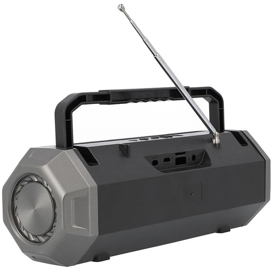 Lamtech Lam023152 Φορητό Ηχείο 12 W - Μαύρο/Ασημί image 4