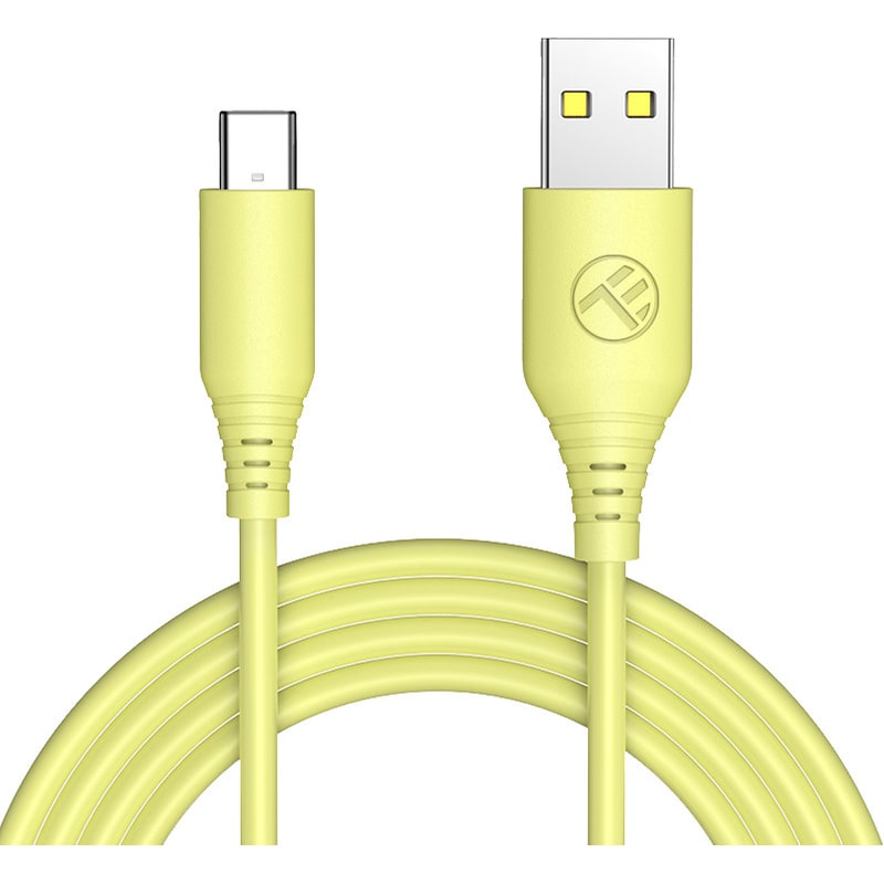 TELLUR Καλώδιο δεδομένων Tellur Silicone Usb To Usb-C 3A 1m - Yellow