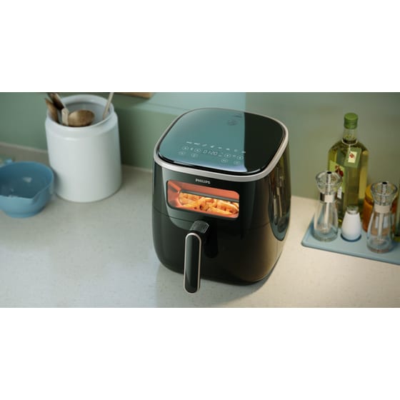 PHILIPS HD9257/80 3000 Series XL 1700 W με Αποσπώμενο Κάδο 5.6 L Μαύρο Φριτέζα Αέρος image 4