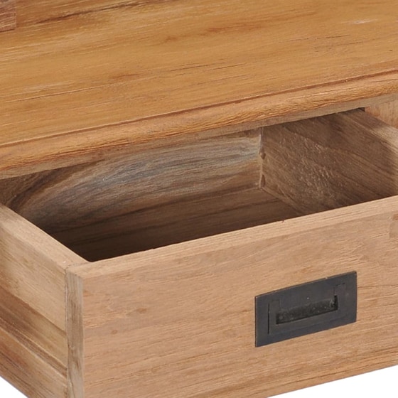 Γραφείο με Συρτάρια VidaXL από Μασίφ Ξύλο Teak 90x50cm - Φυσικό image 7