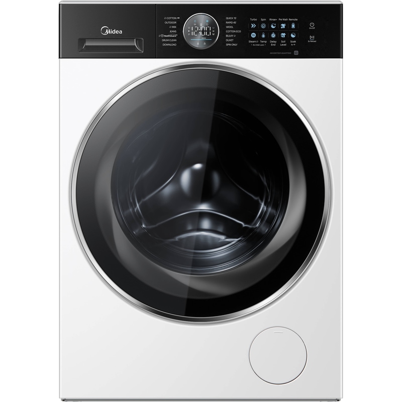 MIDEA MF210W100BA30/W-GR 10 kg 1.400 Στροφές Λευκό Πλυντήριο Ρούχων