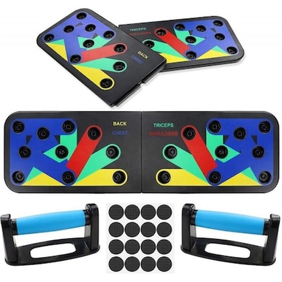 Σανίδα Push Ups Διαφορετικών Λαβών Αναδιπλούμενη Foldable Push Up Jt-006 image 3