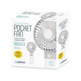 Μίνι Ανεμιστήρας & Powerbank Platinet 4.000 mAh - Λευκό