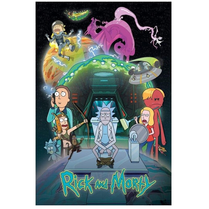 Αφίσα Rick And Morty Toilet Adventures Κάθετη 61x91 cm φωτογραφία