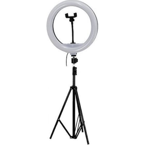 Ring Light Lamp Yq-320b - Επαγγελματικό Φωτιστικό Δαχτυλίδι Led 30cm Με Τρίποδο Και Τηλεκοντρόλ image 0