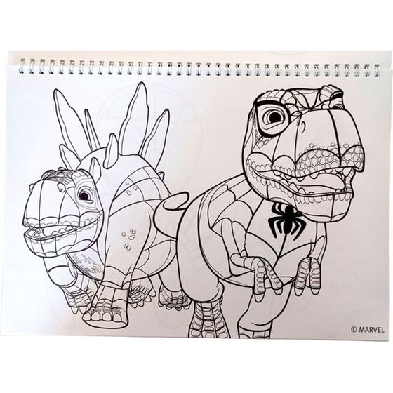 Μπλοκ Ζωγραφικής Gim A4 Spidey Dino Webs image 3