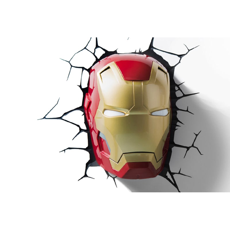 3D LIGHT FX Διακοσμητικό Φωτιστικό Marvel Iron Man 3D Led Light FX - Κόκκινο/Χρυσό