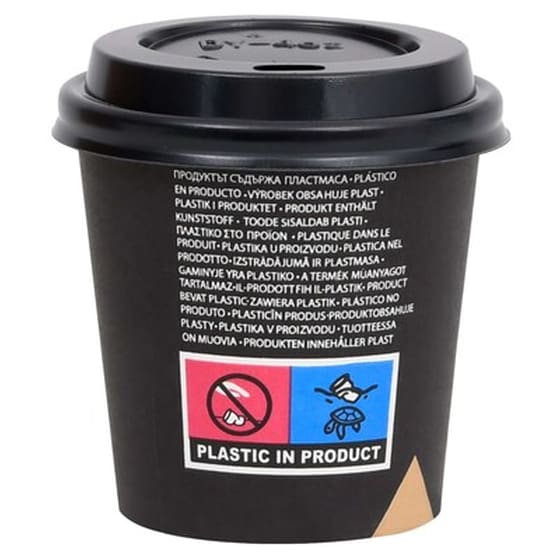 Vidaxl Ποτήρια Καφέ Χάρτινα Με Καπάκια 120 Ml 1000 Τεμάχια Μαύρα image 4