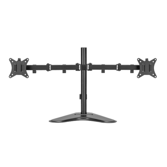 Βάση στήριξης οθόνης με βραχίονα SBOX LCD-F024-2 17" - 32" - Μαύρο image 0