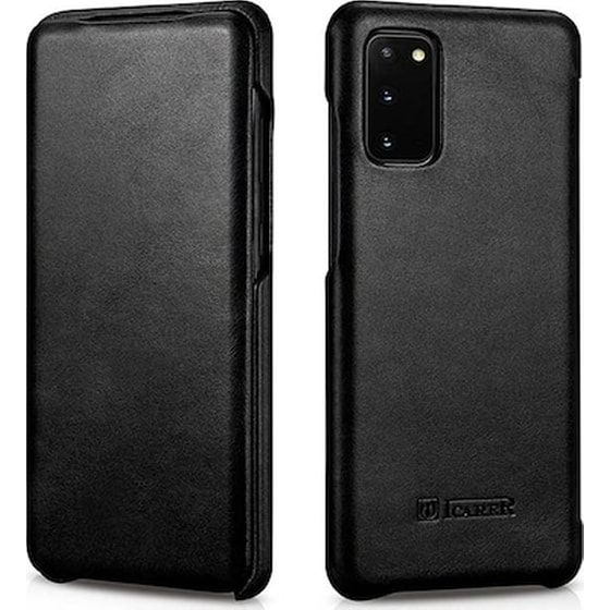Θήκη Samsung Galaxy S20 - Icarer Curved Edge Vintage Series - Black image 0