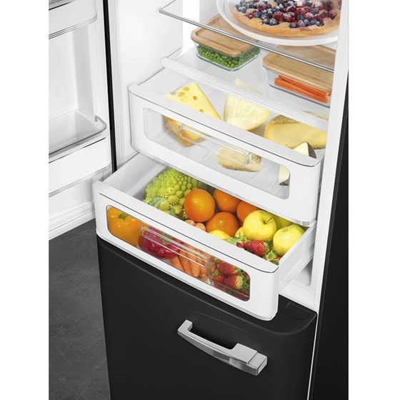 SMEG FAB32LBL5 Total No Frost 331 Lt Μαύρο Ψυγειοκαταψύκτης image 5