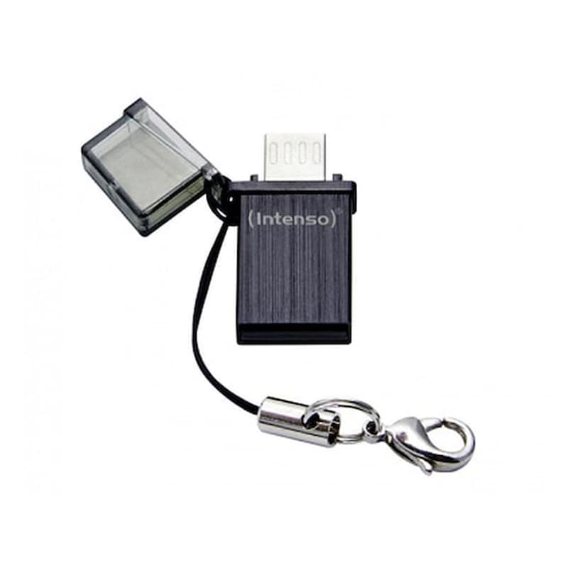 Intenso Mini Mobile Line 16GB USB 2.0 Stick με σύνδεση USB-A micro USB-B Ασημί