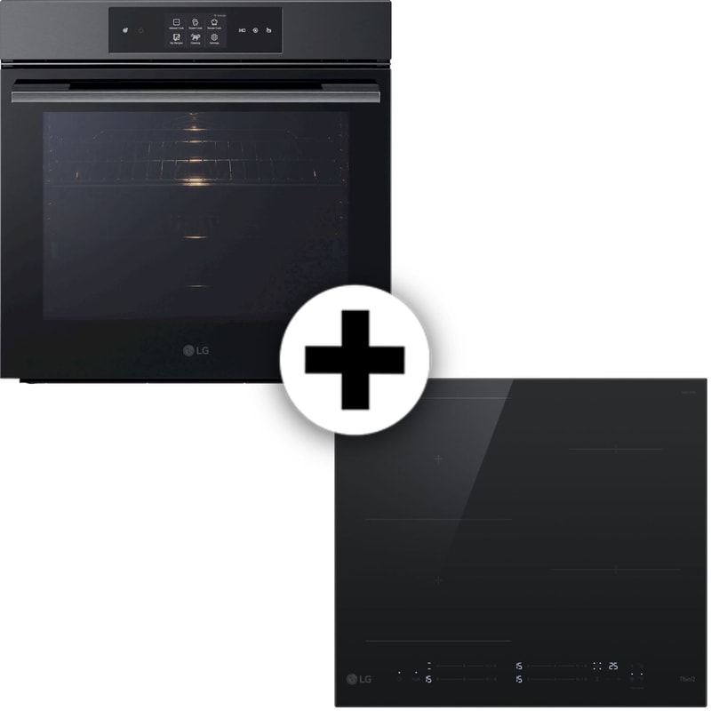 LG WSED7665B CBIZ2435B InstaView™ 76 Lt Ανθρακί Εντοιχιζόμενος Φούρνος Άνω Πάγκου