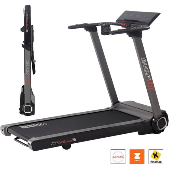 Ηλεκτρικός Διάδρομος Γυμναστικής Everfit TFK-655 Slim 2.0 HP - Μαύρο image 1