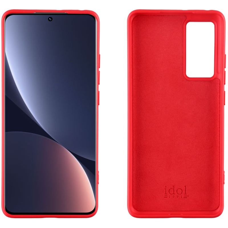 IDOL1991 Θήκη Xiaomi Xiaomi 12/Xiaomi 12X - Idol1991 Velvet TPU Full Cmera Protection - Red
