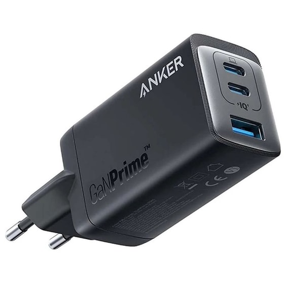 Φορτιστής Πρίζας Anker Prime GaN III 2x USB-C / 1x USB-A 65W - Black image 0