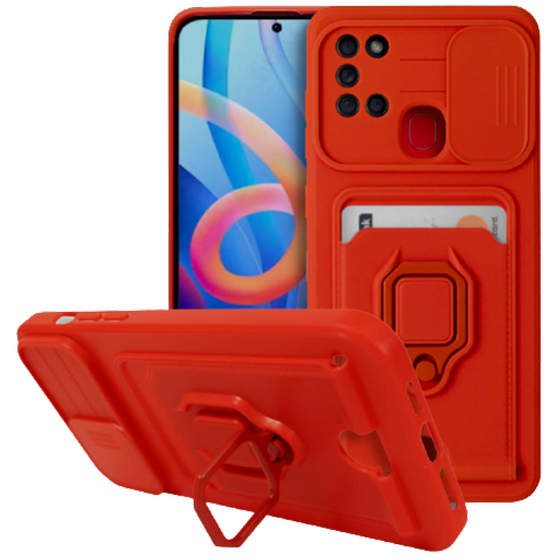 BODYCELL Θήκη Samsung Galaxy A21s - Bodycell Multifunction - Κόκκινο