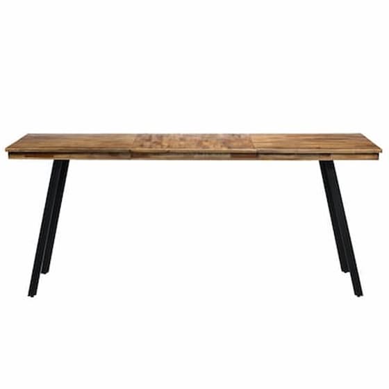 Vidaxl Τραπεζαρία 180x90x76 Εκ. Από Ανακυκλωμένο Ξύλο Teak Και Ατσάλι image 3