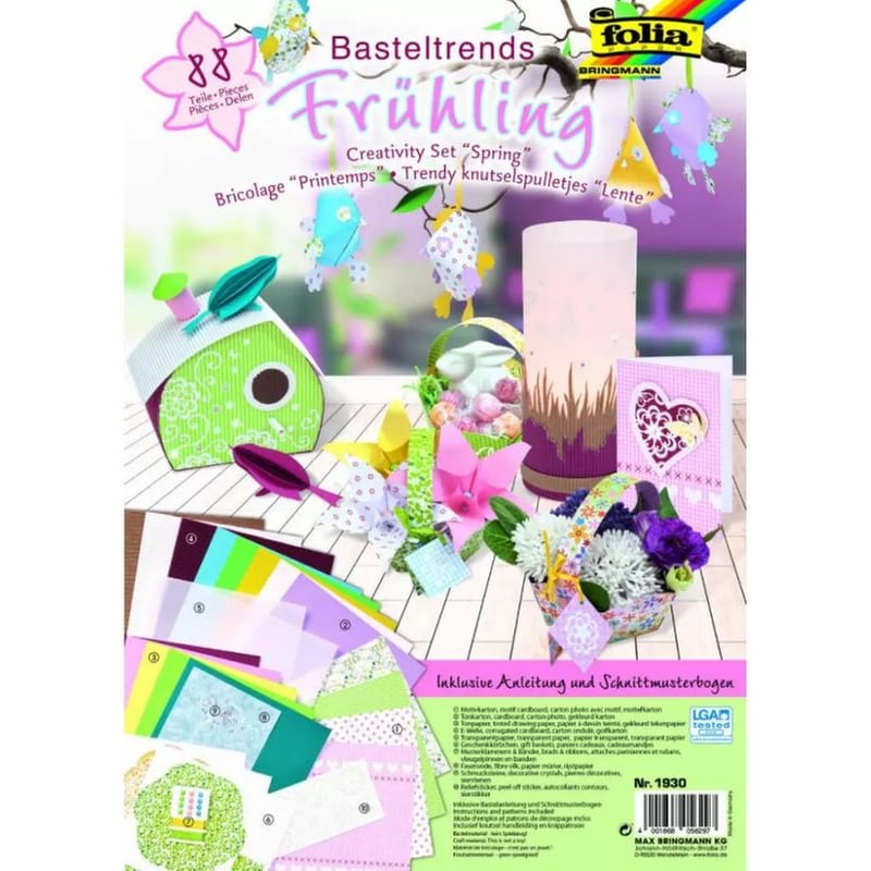 Folia Δημιουργικό Σετ Χειροτεχνίας 88 Τμχ - Spring