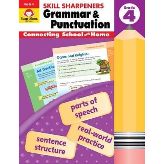 Skill Sharpeners: Grammar & Punctuation, Grade 4 Workbook image 0
