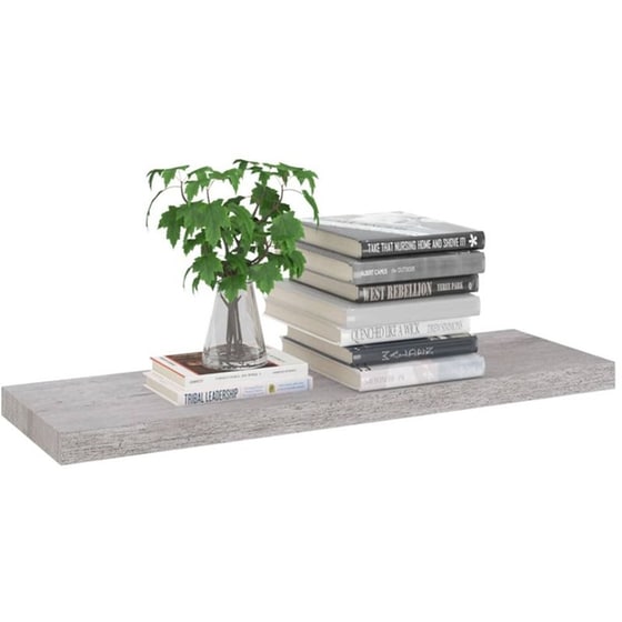 Ράφι Τοίχου VidaXL από MDF 80x23.5x3.8 cm - Γκρι image 5