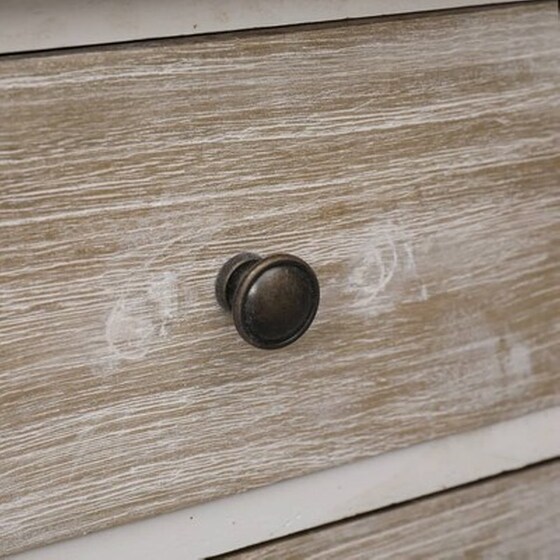 Κομοδίνο Vidaxl Από Ξύλο Παυλώνιας 35x30x50 cm - Φυσικό Λευκό image 2