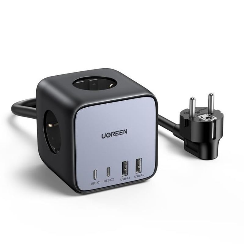 UGREEN Φορτιστής Πρίζας GaN Ugreen 7in1 65W - Μαύρο (CD268 - 60113)