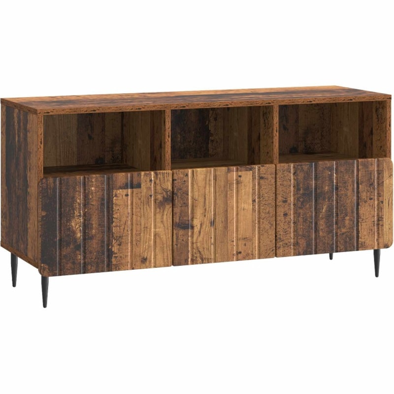 Έπιπλο Τηλεόρασης VidaXL με Συρτάρι 102 x 34,5 x 50 cm - Παλαιωμένο Ξύλο