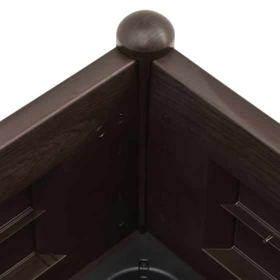 Vidaxl Ζαρντινιέρα Υπερυψωμένη Μόκα 100 X 43 X 35 Εκ. Πολυπροπυλένιο image 5