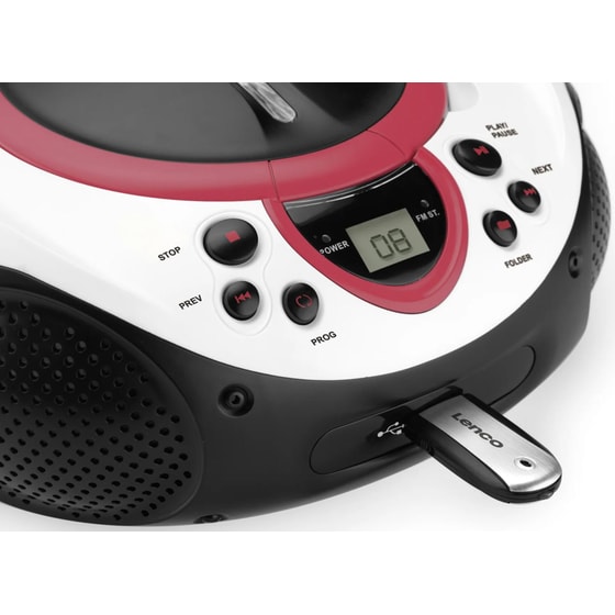Φορητό Radio/CD Lenco SCD-38 - Ροζ image 2