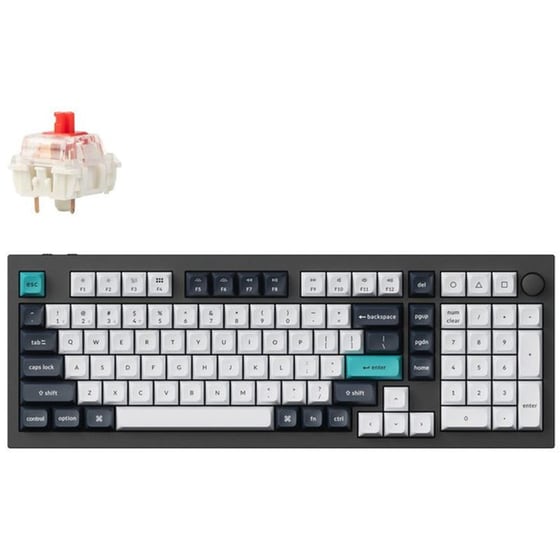 Keychron Q5 Max Gaming Ασύρματο Μηχανικό Πληκτρολόγιο Linear Μαύρο (US) image 0