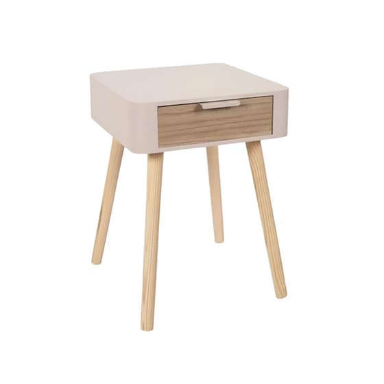 Κομοδίνο Aria Trade Από Mdf 35x40x48 cm - Σομόν image 2