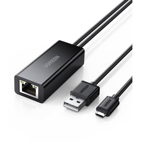 Ugreen 30985 Micro USB σε Ethernet RJ45 Κάρτα Δικτύου για Chromecast image 0