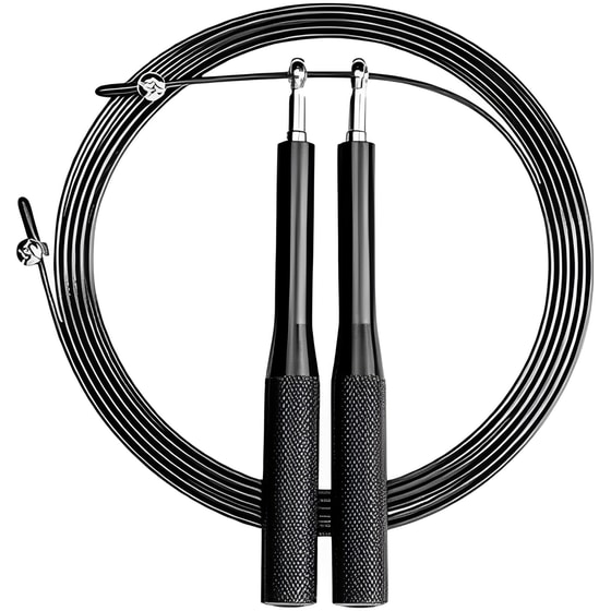 Σχοινάκι Γυμναστικής Motivationpro Jumping Rope Crossfit High Quality 300 cm - Μαύρο image 0