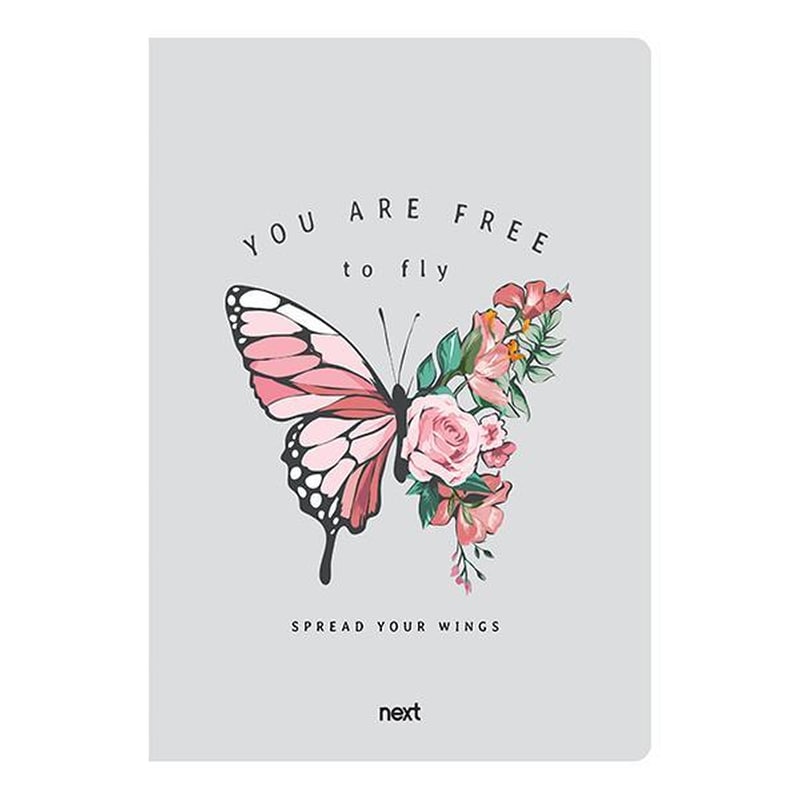 Τετράδιο Καρφίτσα Next Trends Butterfly 17x25εκ. 40 Φύλλων NEXT