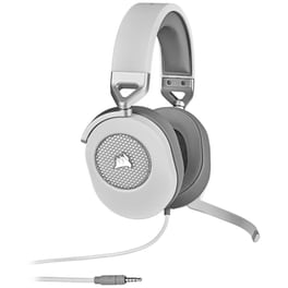 Corsair HS65 Surround Over Ear Gaming Ασύρματα Ακουστικά με σύνδεση 3.5mm - Λευκό
