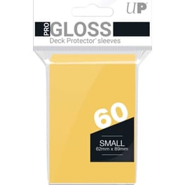 Ultra Pro Small Gloss Sleeves Yellow 60 Τχμ