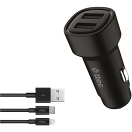 Φορτιστής Αυτοκινήτου Smartcharger USB-A με Καλώδιο Lightning/USB-C 15.5W