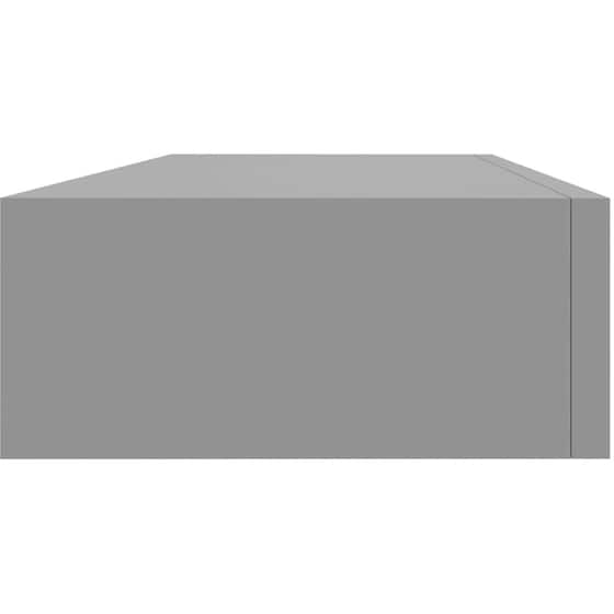 Ράφια Τοίχου VidaXL με Συρτάρι από MDF 60x23.5x10 cm 2 Τμχ- Γκρι image 4