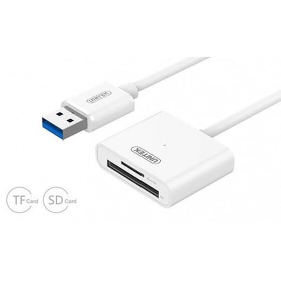 Unitek Card Reader USB 3.0 για SD/microSD Λευκό image 0
