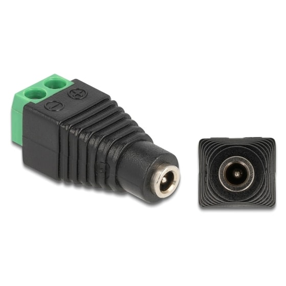 Delock Αντάπτορας Dc 1.35 X 3.5mm Θηλυκό Σε Terminal Block 2pin 66730 image 0