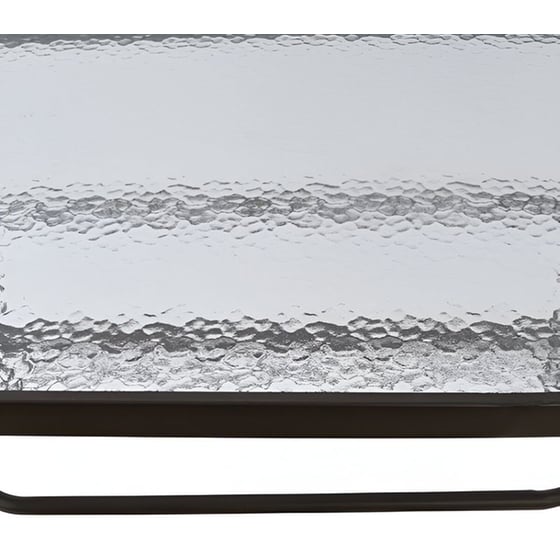 Τραπέζι Εξωτερικού Χώρου Homemarkt Μεταλλικό 140x80x72 cm - Διάφανο/Μαύρο image 1