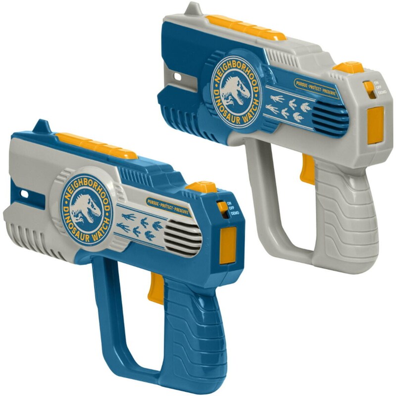 EKIDS Laser Tag Ekids Jurassic World Σετ 2 Blasters Για Παιδιά And Ενήλικες Με Φωτισμό Και Δόνηση Με Εμβέλεια 30 Μέτρων (jw-174) (μπλε/ασημί)