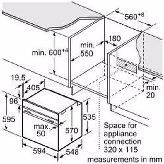 PITSOS PH21M40X4 & CWP631T12 71 Lt Εντοιχιζόμενο Σετ Φούρνος και Εστία image 11