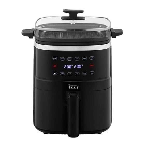 IZZY IZ-8241 με Αποσπώμενο Κάδο 1400 W 5 L Μαύρο Φριτέζα Αέρος & Grill image 1