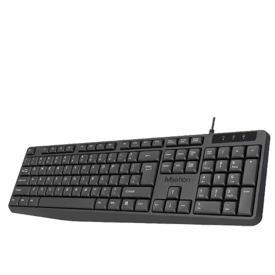 Meetion MT-K200 Ενσύρματο Πληκτρολόγιο Μαύρο image 1