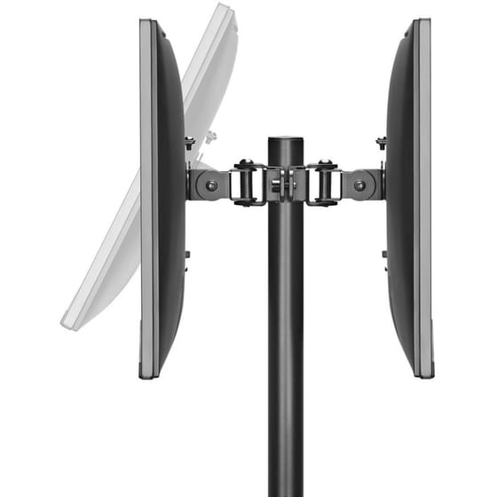 Brateck Pos Mounting Solution Βάση Γραφείου για 2 Οθόνες έως 32" με Βραχίονα image 2