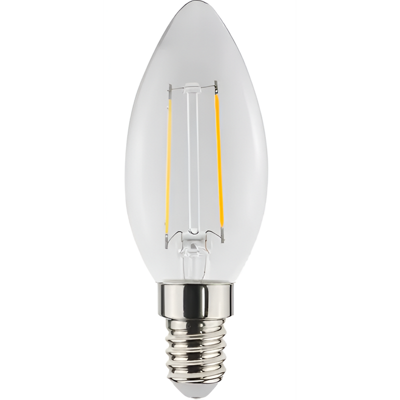 TOSHIBA Λάμπα LED Toshiba Filament C35 E14 2.5W 2700K - Θερμό Λευκό