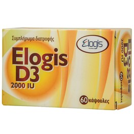 Elogis D3 2000IU - 60 κάψουλες